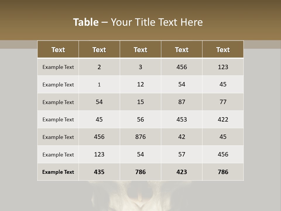 Symbol Body Death PowerPoint Template