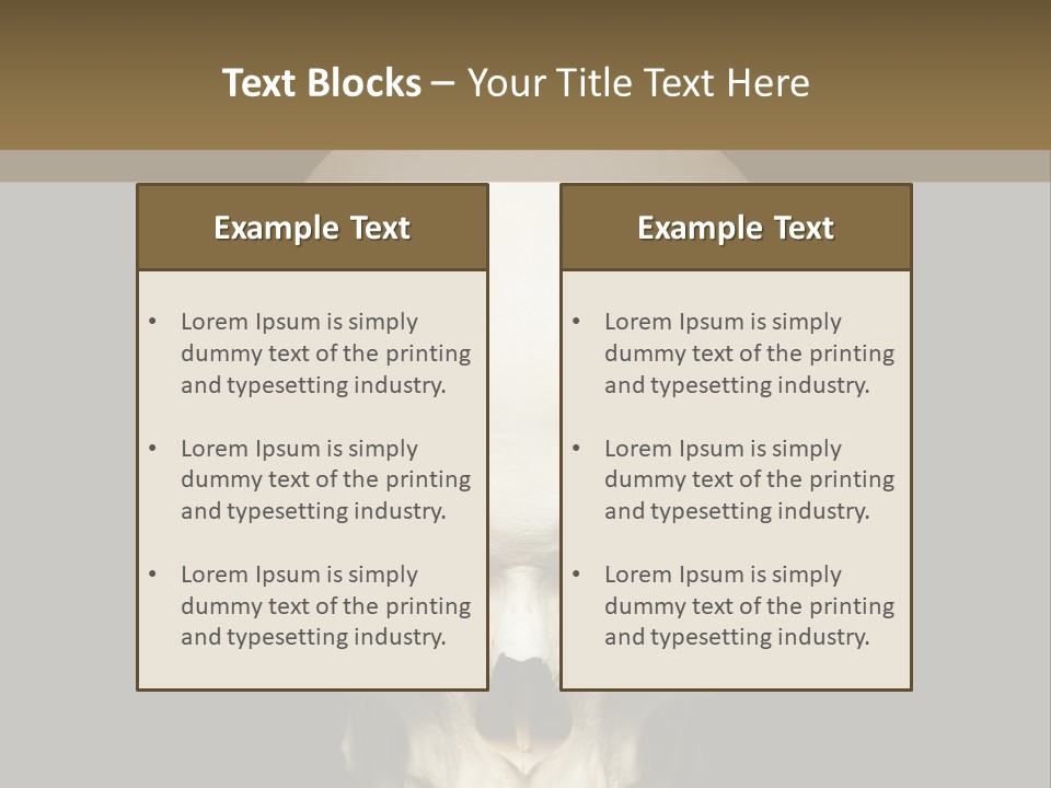 Symbol Body Death PowerPoint Template