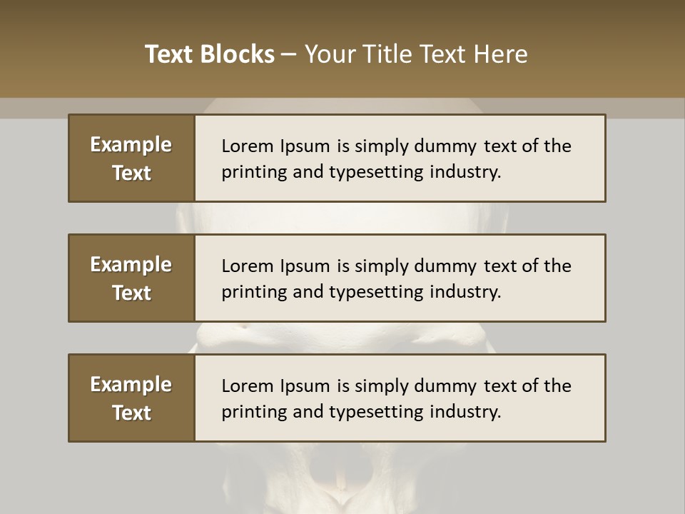 Symbol Body Death PowerPoint Template