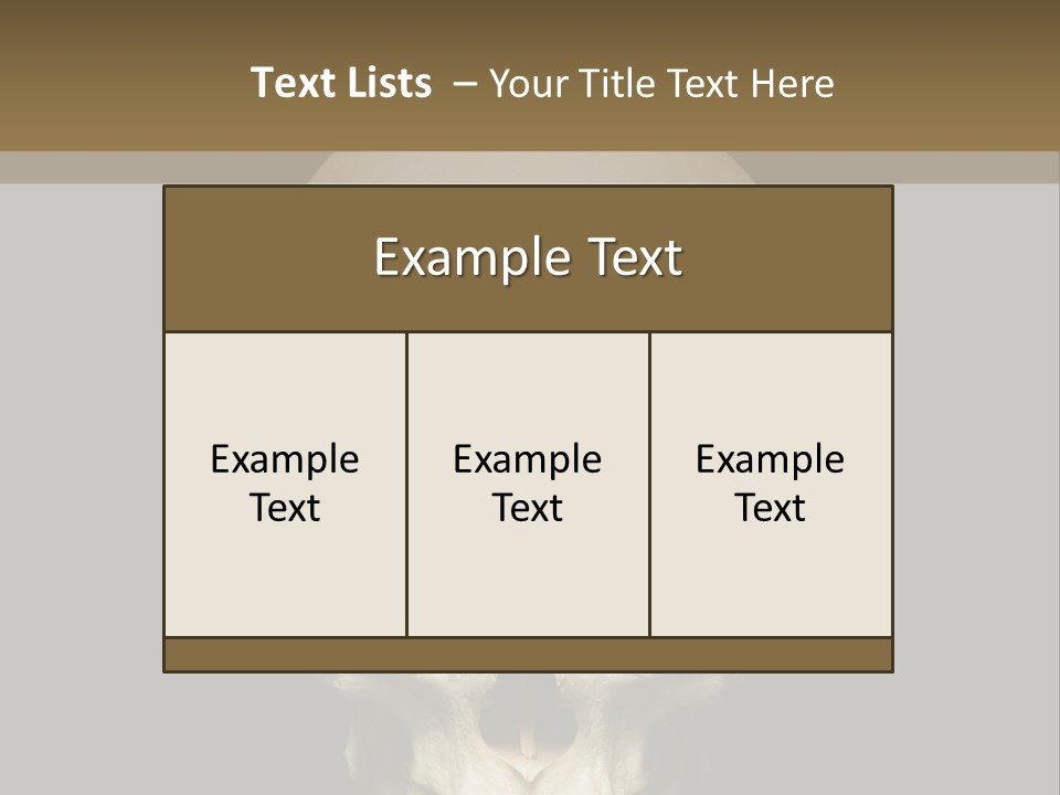 Symbol Body Death PowerPoint Template