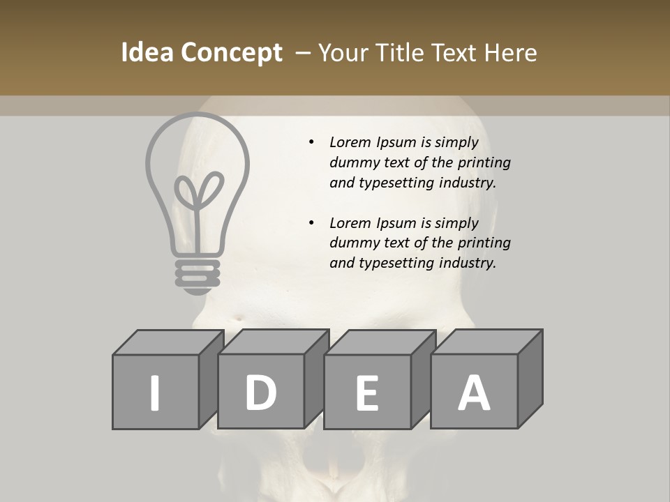 Symbol Body Death PowerPoint Template