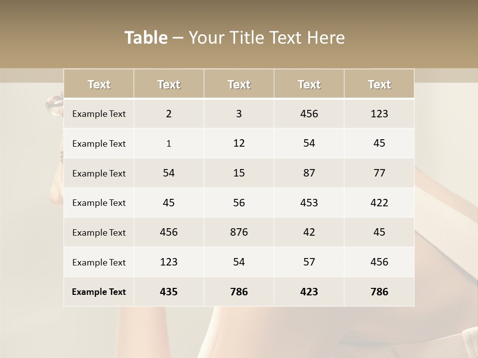 Legs Beautiful Healthy PowerPoint Template