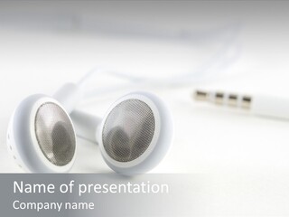 Over Telephone Audio PowerPoint Template