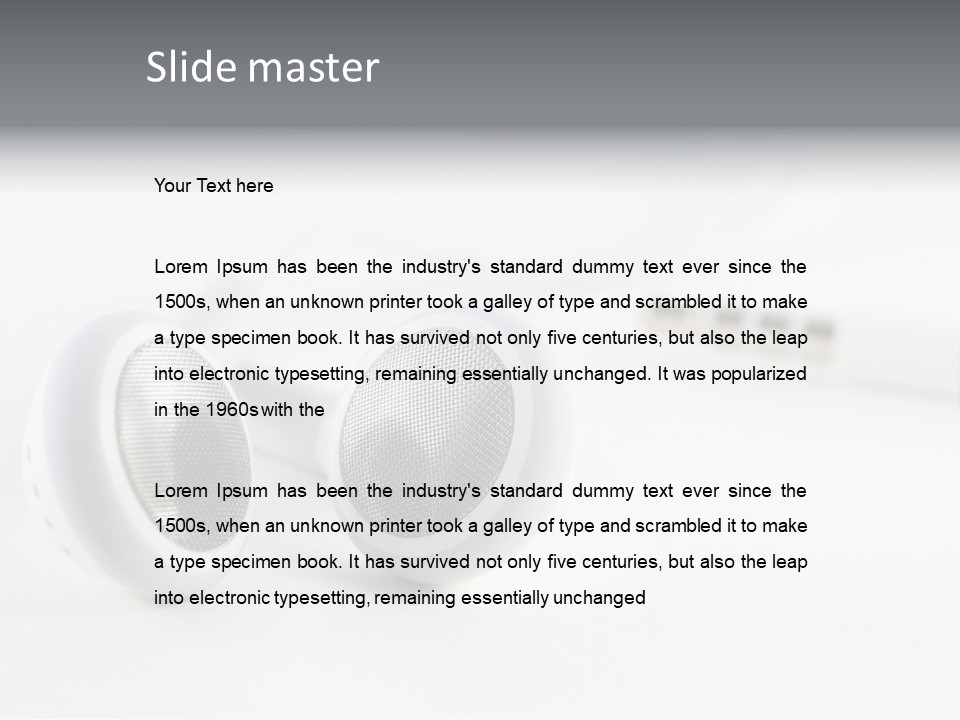 Over Telephone Audio PowerPoint Template