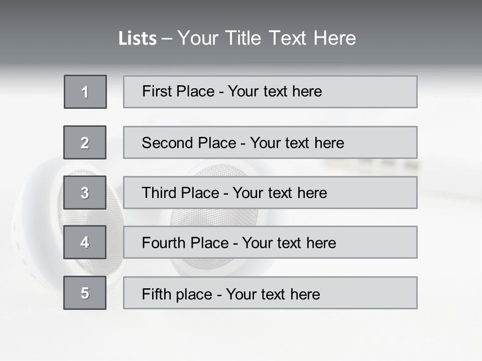 Over Telephone Audio PowerPoint Template