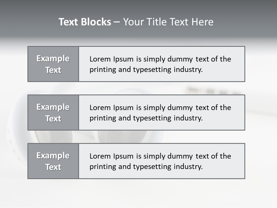 Over Telephone Audio PowerPoint Template