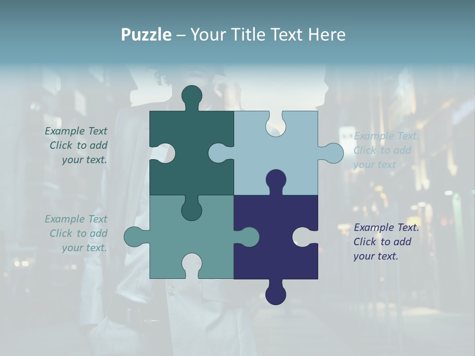 Meeting Street Guy PowerPoint Template