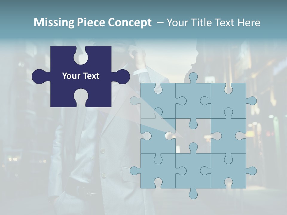 Meeting Street Guy PowerPoint Template