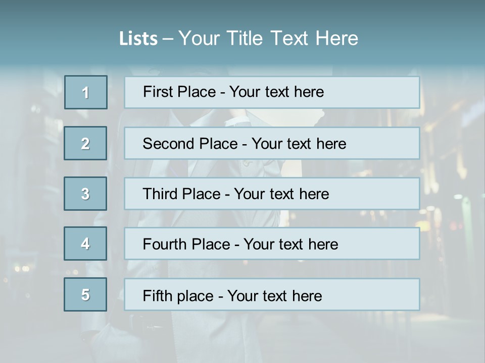 Meeting Street Guy PowerPoint Template