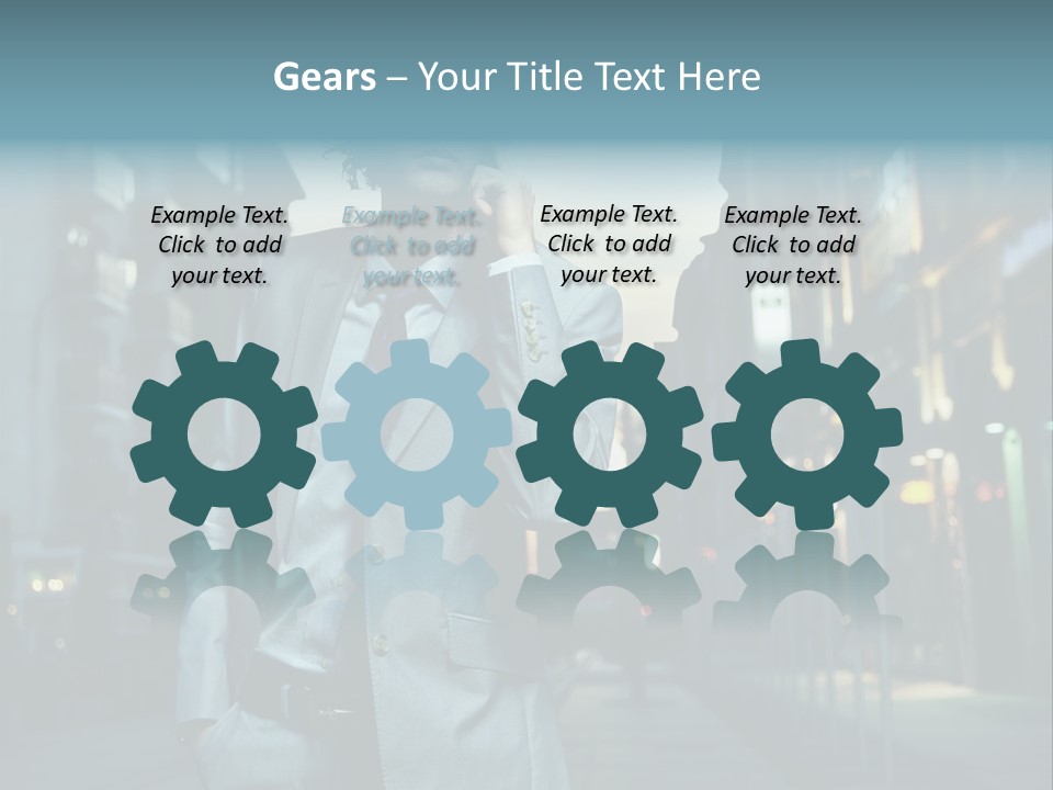 Meeting Street Guy PowerPoint Template