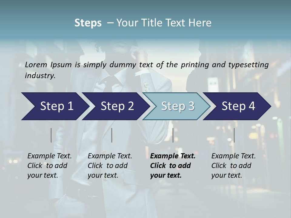 Meeting Street Guy PowerPoint Template