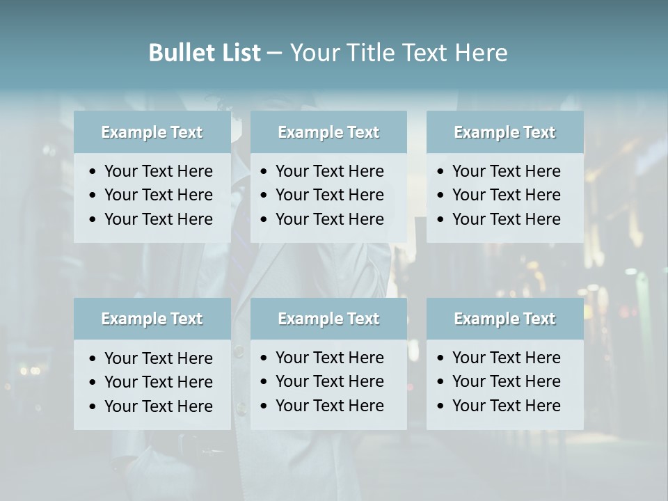 Meeting Street Guy PowerPoint Template