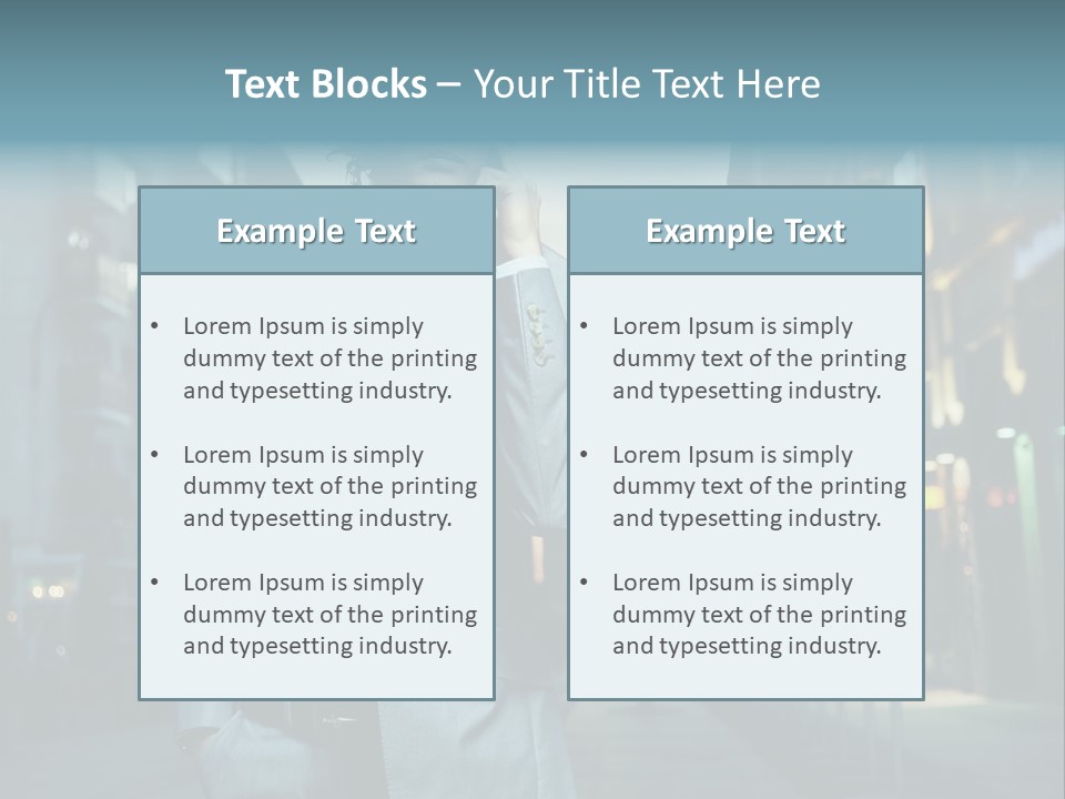 Meeting Street Guy PowerPoint Template