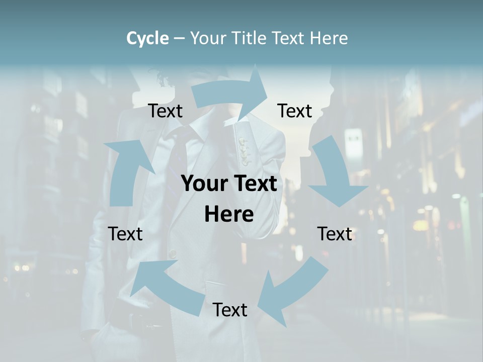 Meeting Street Guy PowerPoint Template