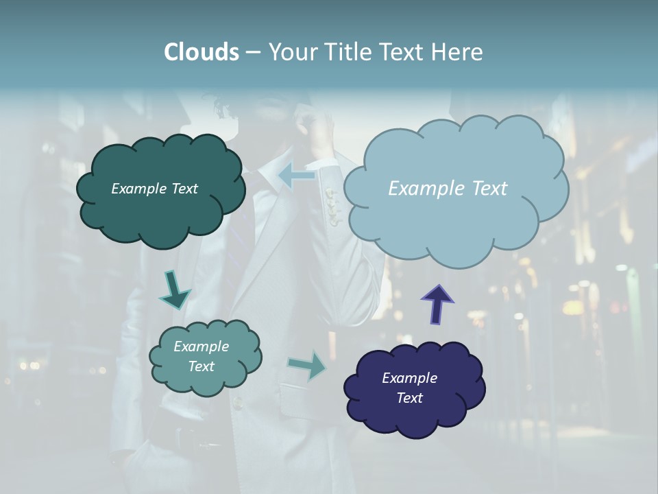 Meeting Street Guy PowerPoint Template