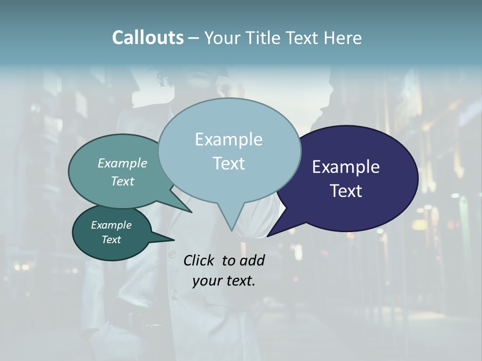 Meeting Street Guy PowerPoint Template