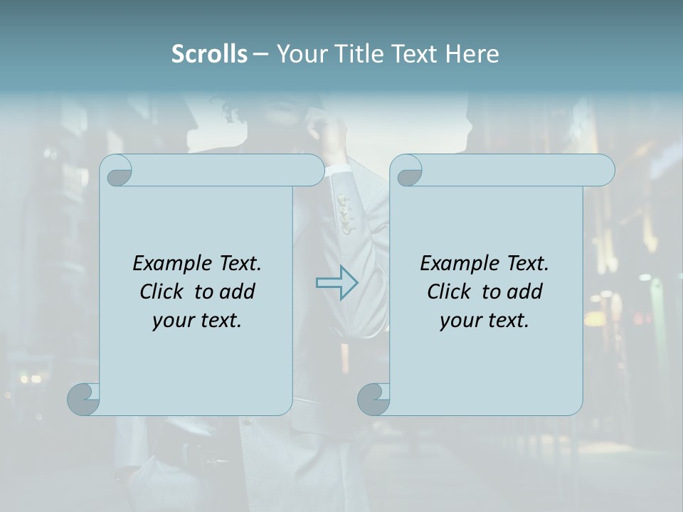 Meeting Street Guy PowerPoint Template