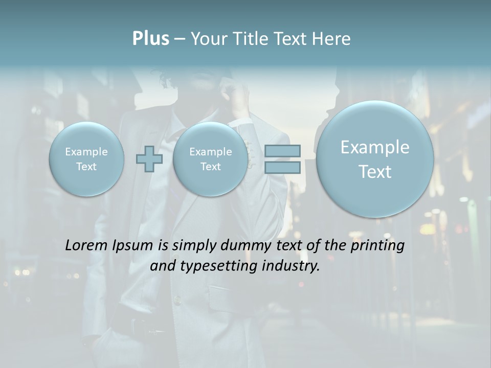 Meeting Street Guy PowerPoint Template