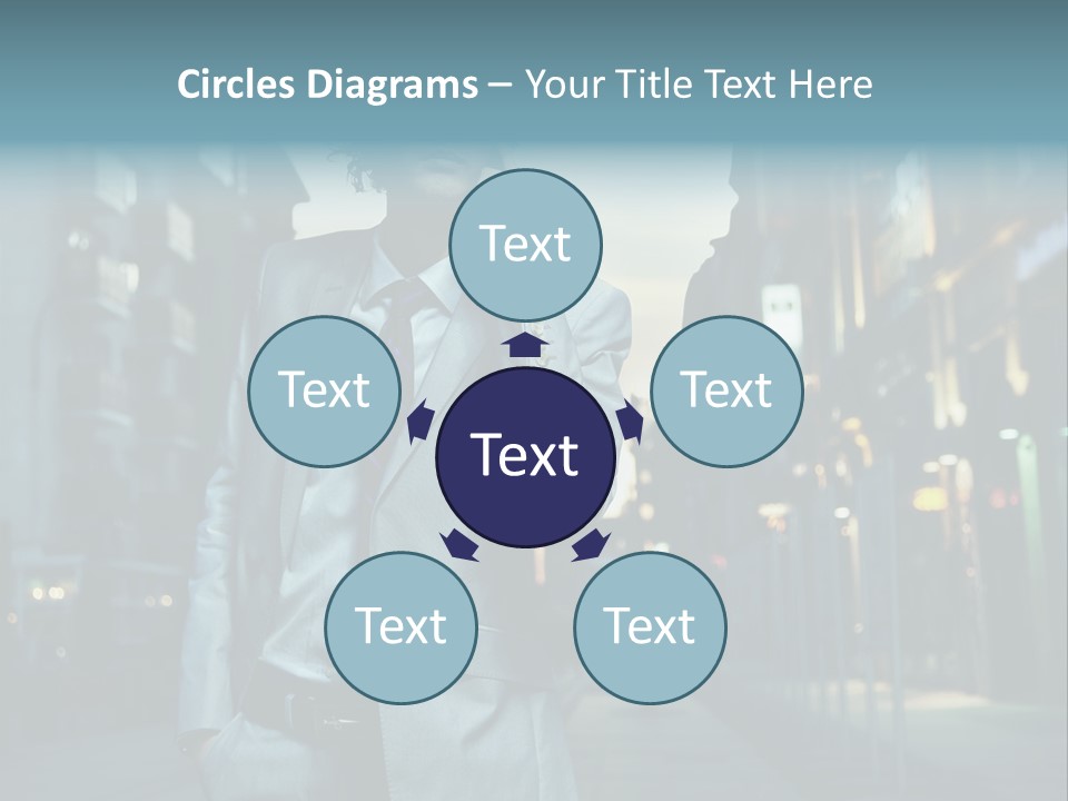 Meeting Street Guy PowerPoint Template