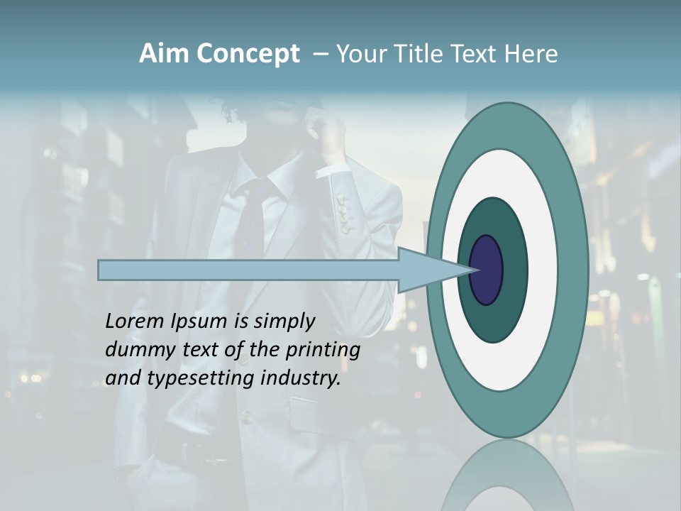 Meeting Street Guy PowerPoint Template