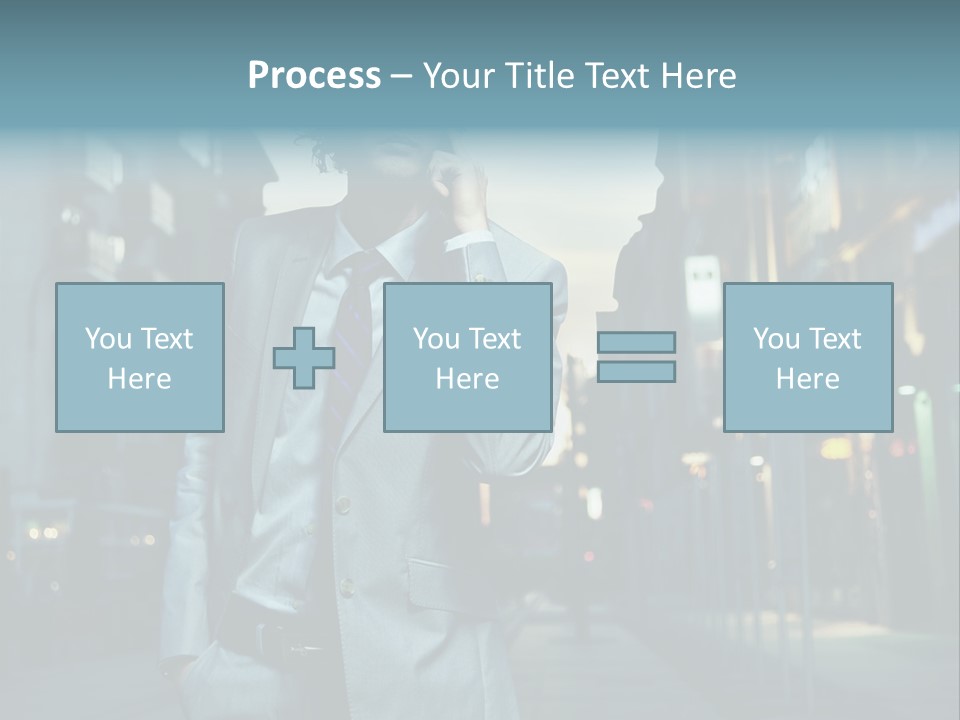 Meeting Street Guy PowerPoint Template