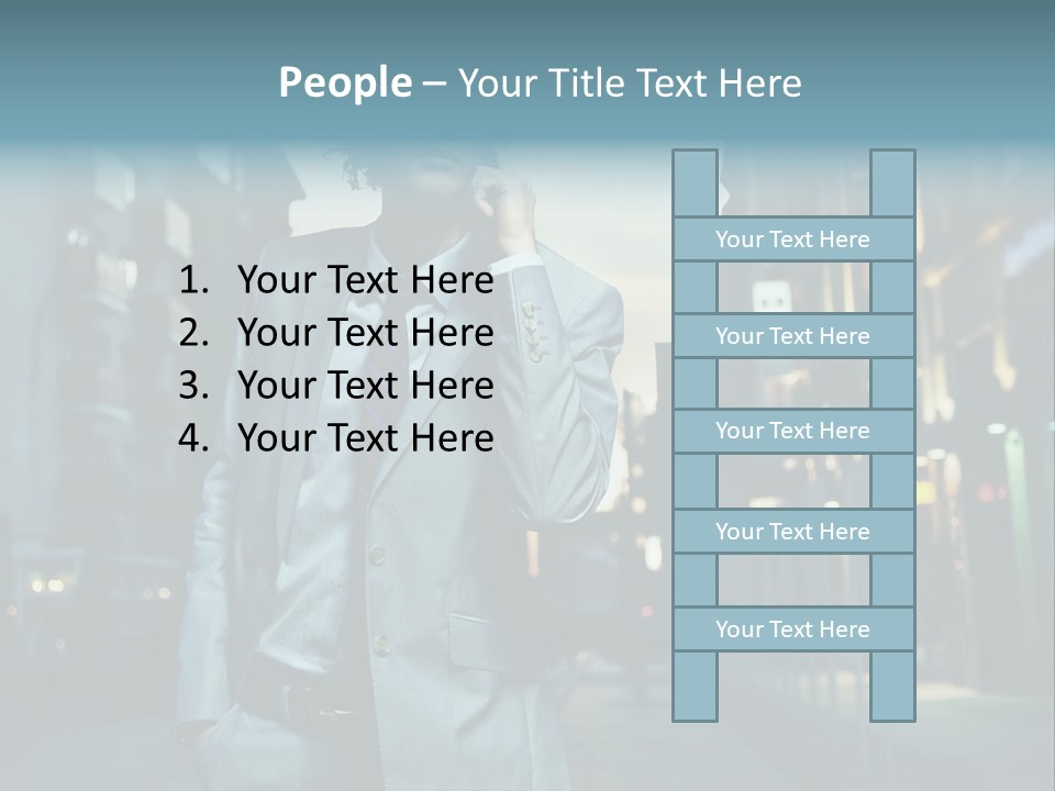 Meeting Street Guy PowerPoint Template