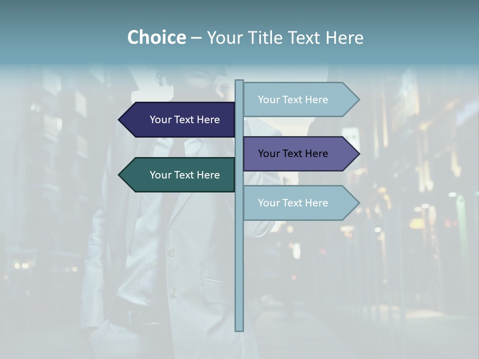 Meeting Street Guy PowerPoint Template