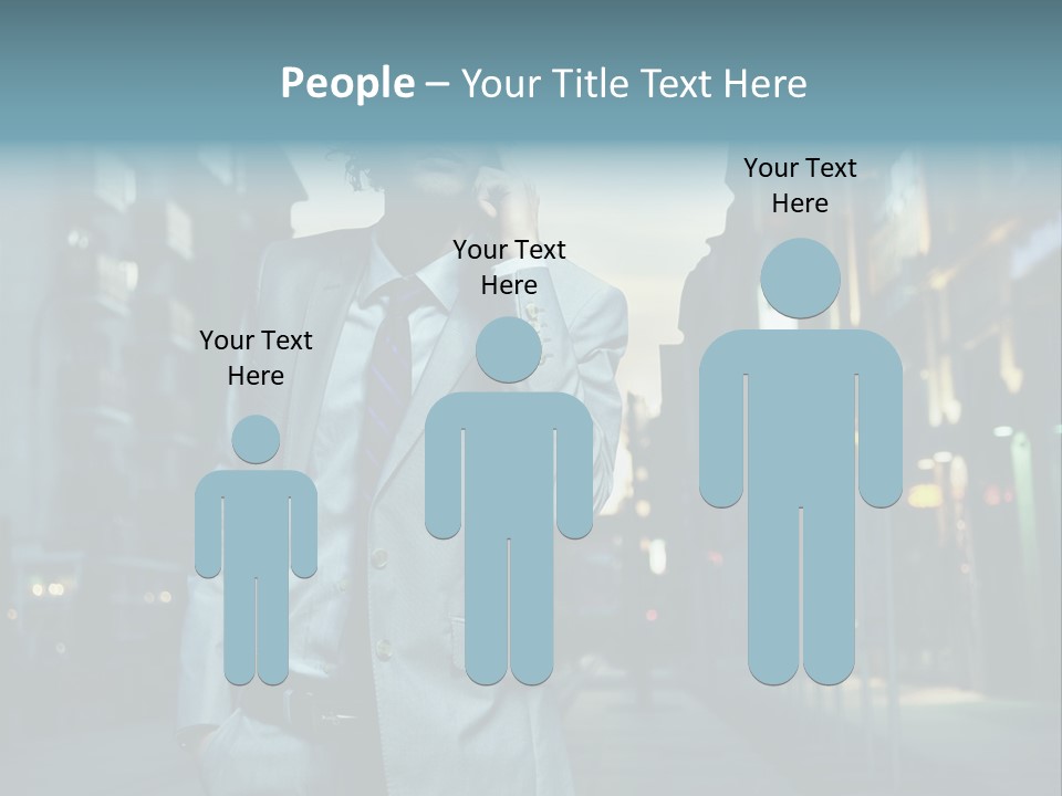 Meeting Street Guy PowerPoint Template