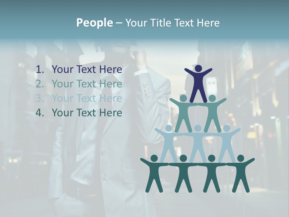 Meeting Street Guy PowerPoint Template