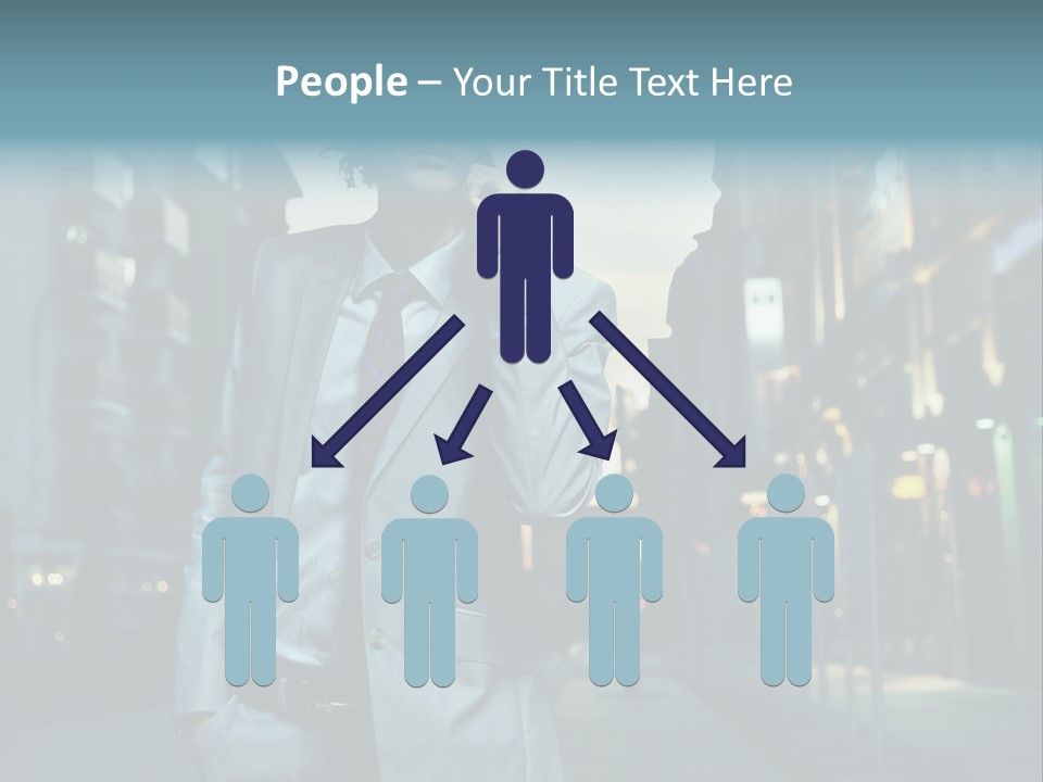 Meeting Street Guy PowerPoint Template