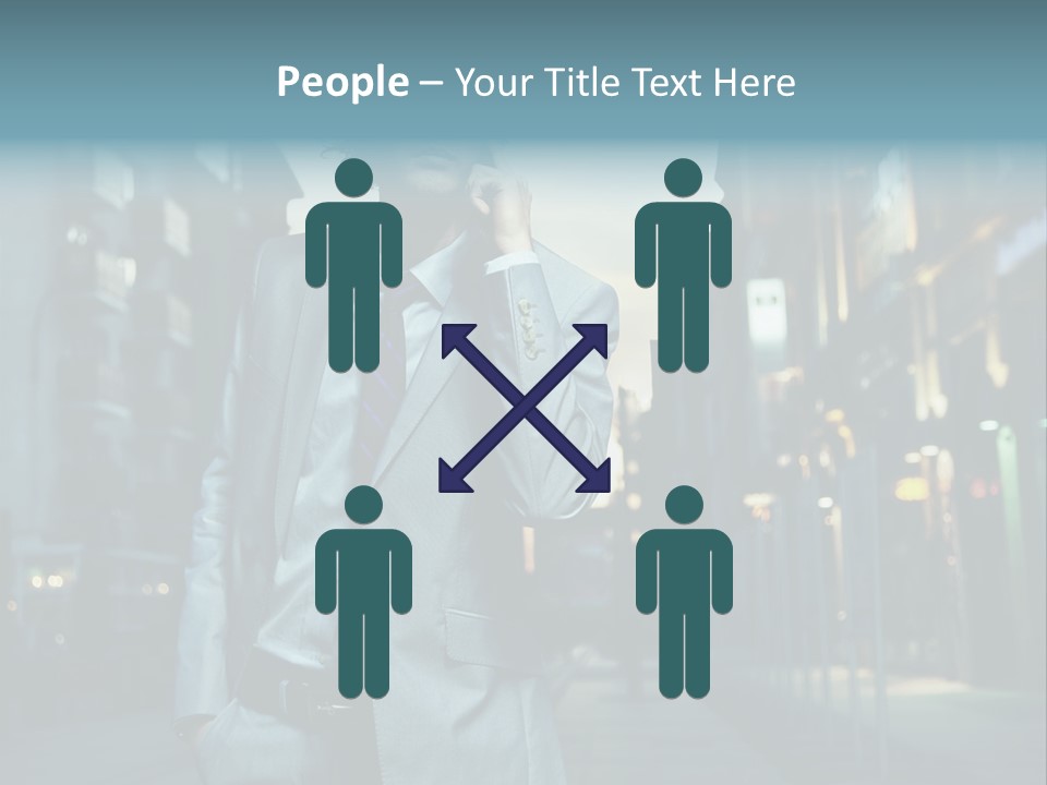 Meeting Street Guy PowerPoint Template