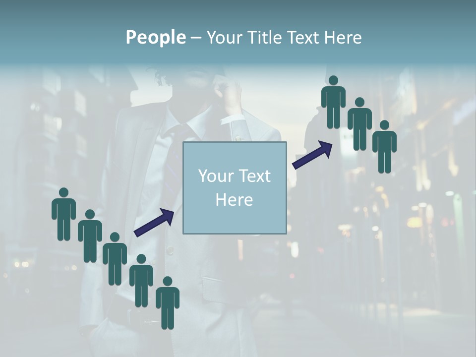 Meeting Street Guy PowerPoint Template