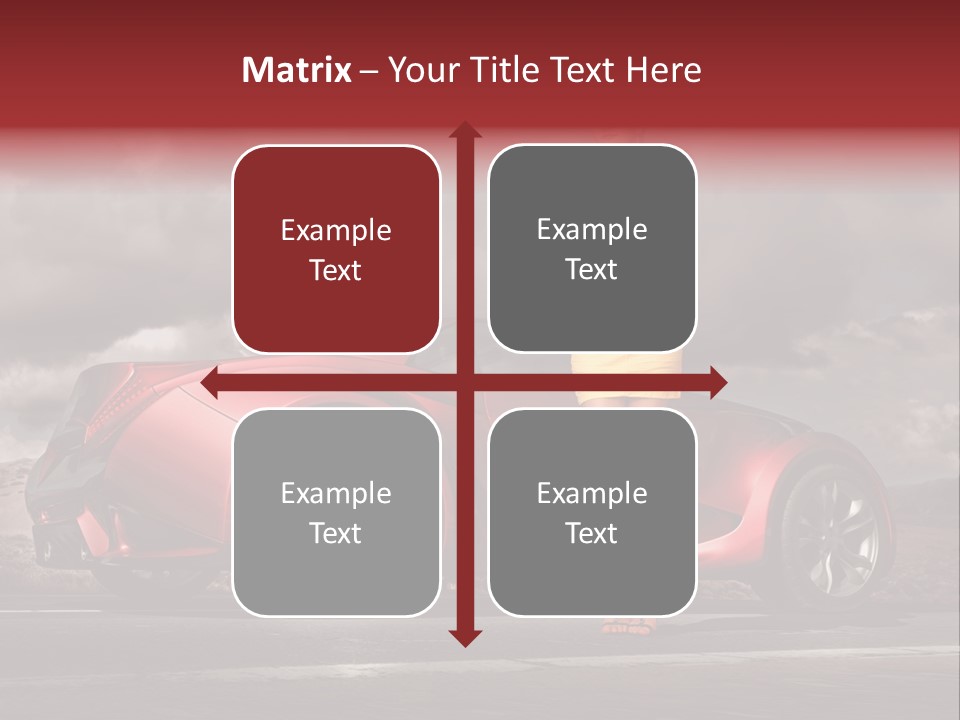 Woman Drive Automobile PowerPoint Template