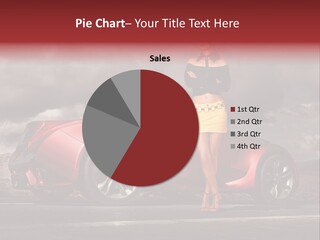 Woman Drive Automobile PowerPoint Template