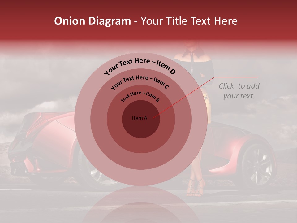 Woman Drive Automobile PowerPoint Template