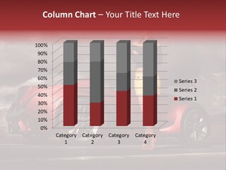 Woman Drive Automobile PowerPoint Template