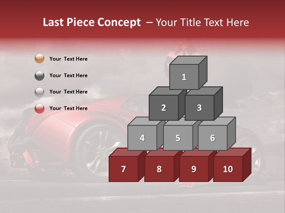 Woman Drive Automobile PowerPoint Template