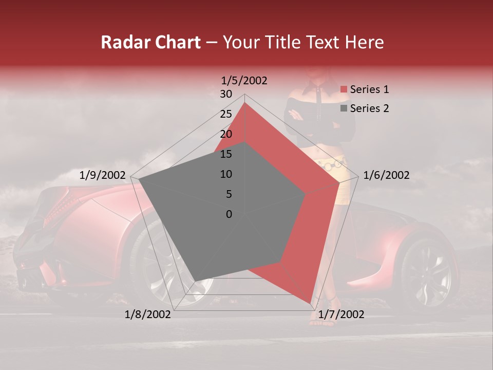 Woman Drive Automobile PowerPoint Template