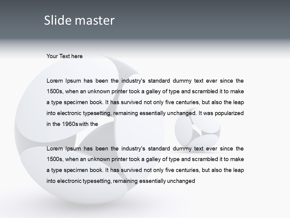 Blue Generated Business PowerPoint Template