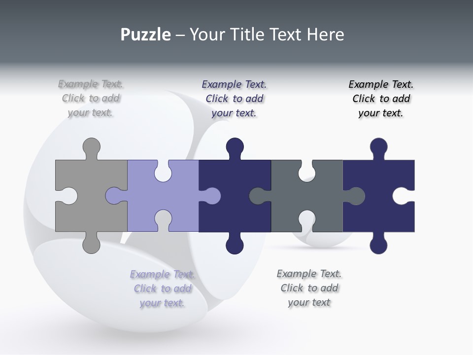 Blue Generated Business PowerPoint Template