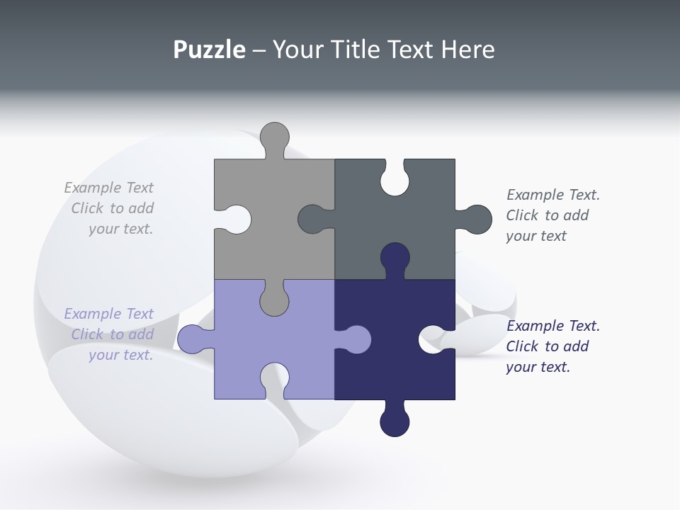Blue Generated Business PowerPoint Template