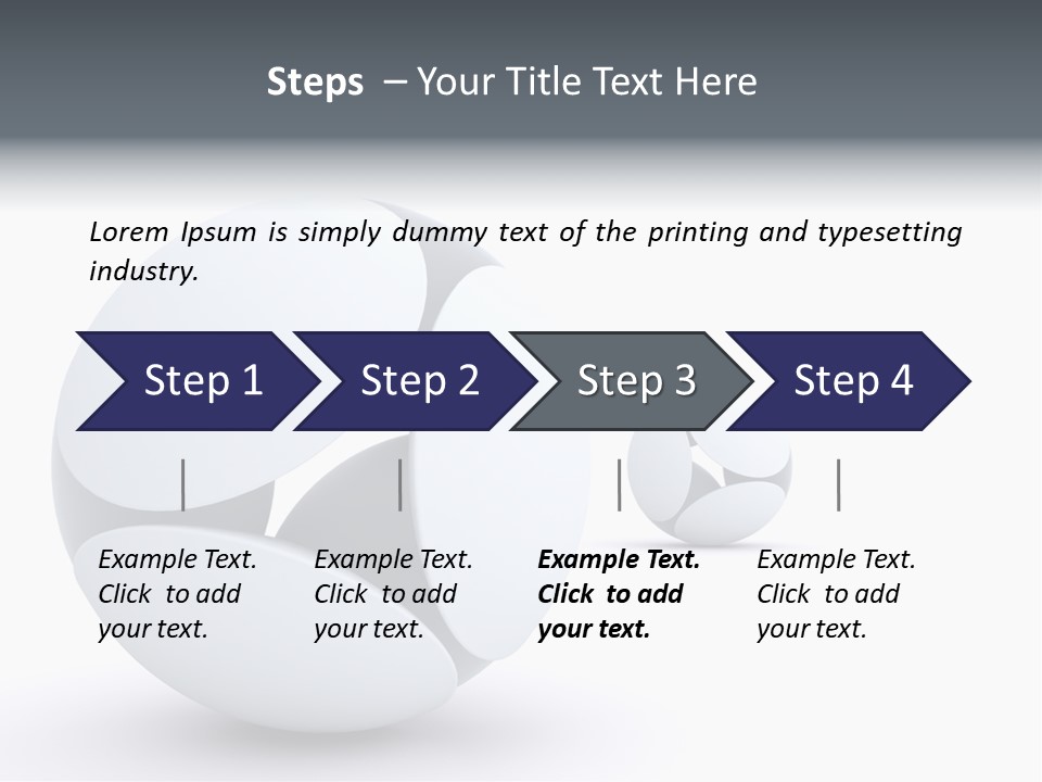 Blue Generated Business PowerPoint Template