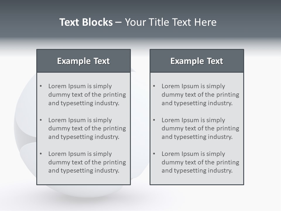 Blue Generated Business PowerPoint Template