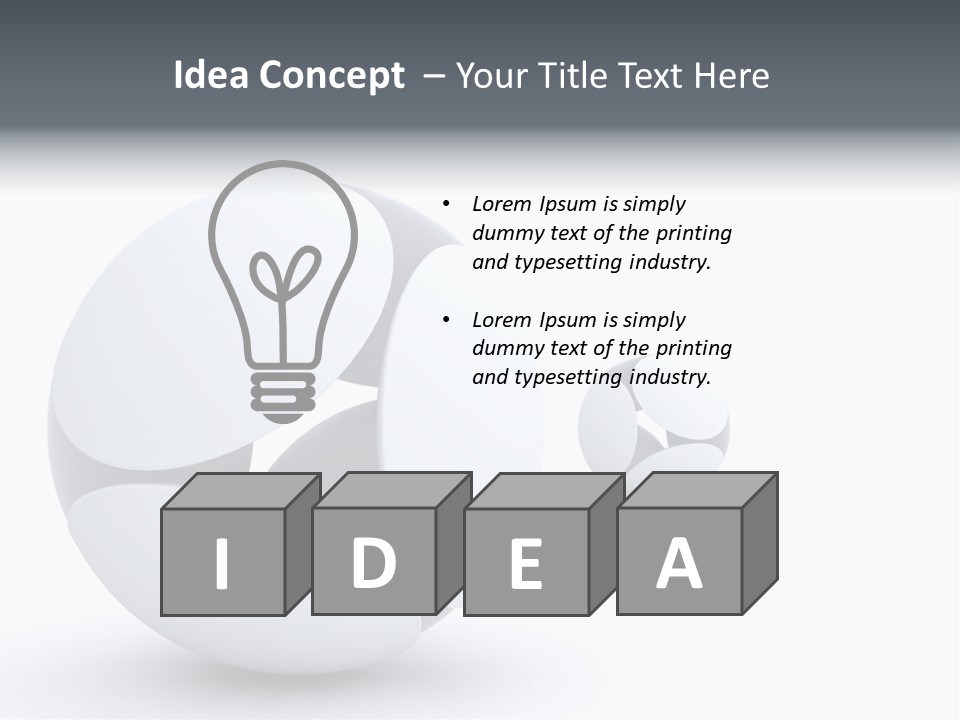 Blue Generated Business PowerPoint Template