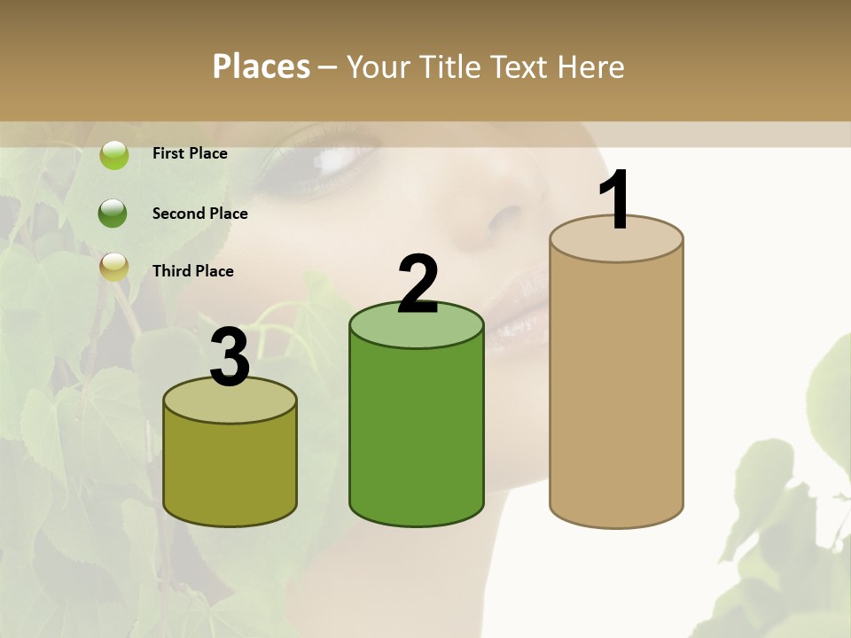 Leaves Skin Treatment PowerPoint Template