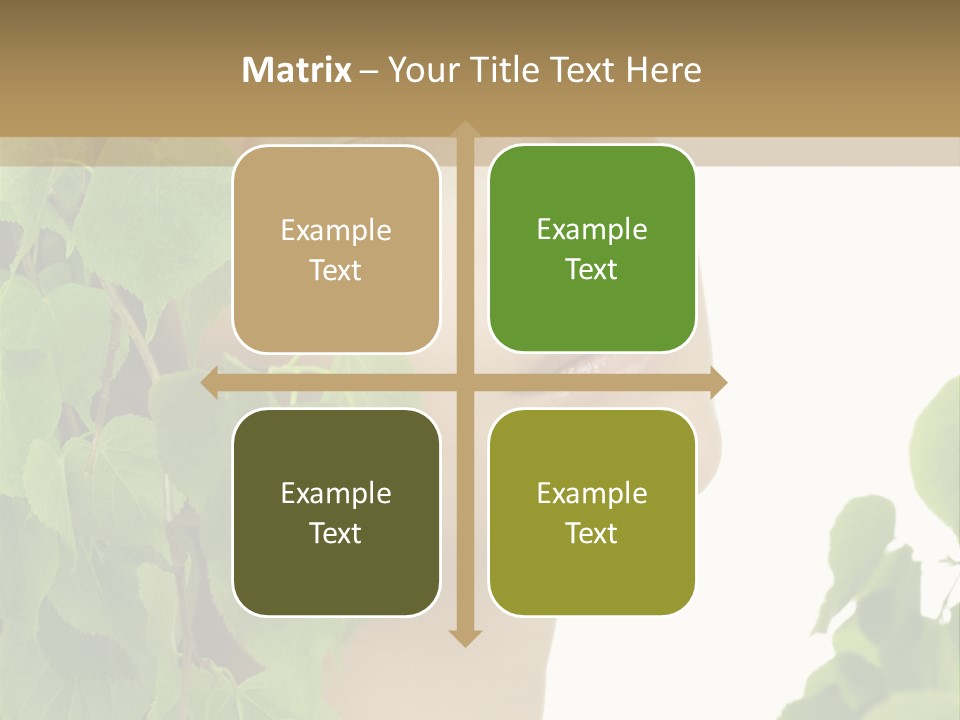 Leaves Skin Treatment PowerPoint Template