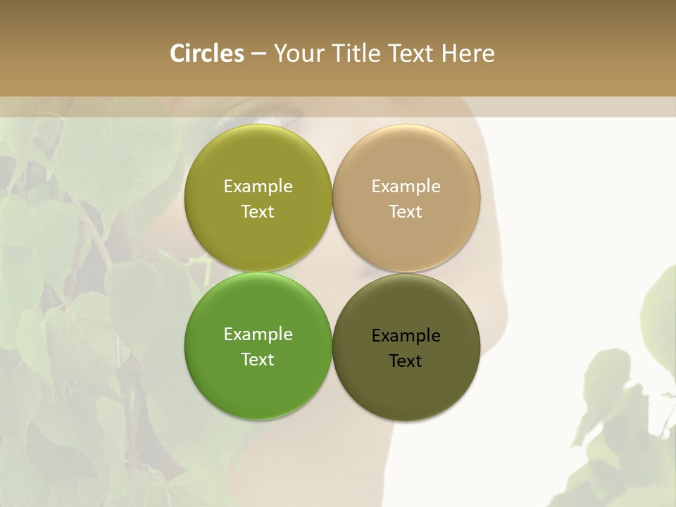 Leaves Skin Treatment PowerPoint Template