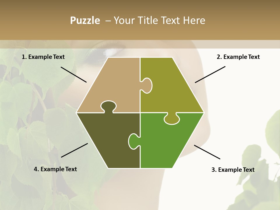 Leaves Skin Treatment PowerPoint Template