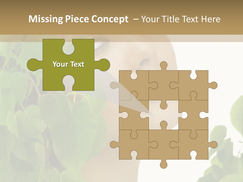 Leaves Skin Treatment PowerPoint Template