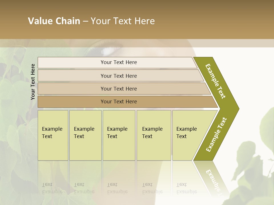 Leaves Skin Treatment PowerPoint Template